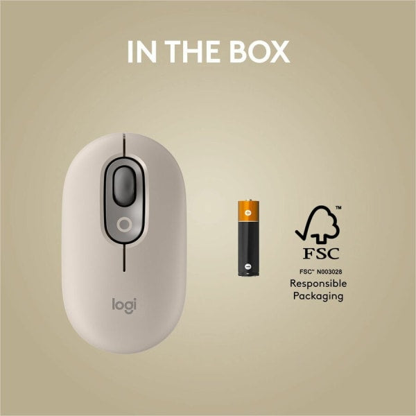 Logitech POP Wireless Mouse with Customizable Emoji - Wireless - Bluetooth - Mist - Scroll Wheel