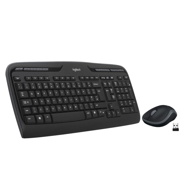 Logitech - MK320 Full-size Wireless Membrane Keyboard and Mouse Bundle - Black