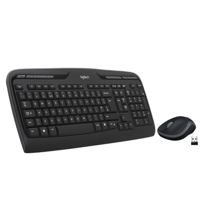 Logitech - MK320 Full-size Wireless Membrane Keyboard and Mouse Bundle - Black
