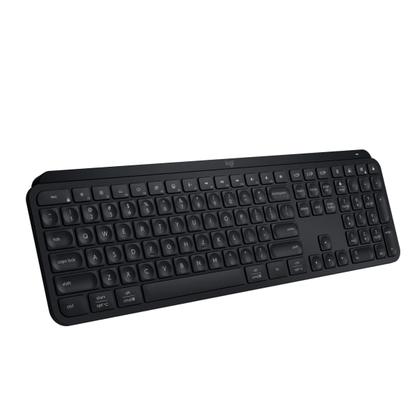 Logitech - MX Keys S Universal Full-size Wireless Scissor Keyboard for PC and Mac with Backlit keys - Black