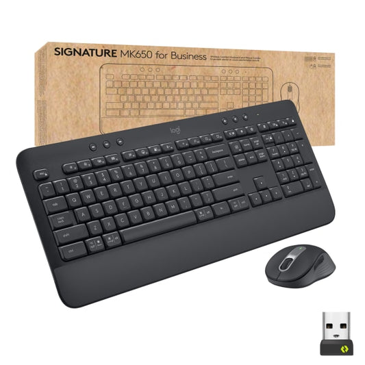 Logitech Signature MK650 Combo for Business Wireless Mouse and Keyboard Graphite (920-010909)