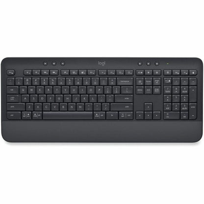 Logitech Signature K650 Comfort Full-Size Wireless Keyboard with Wrist Rest  Bluetooth and Logi Bolt USB receiver  Deep-Cushioned Keys  Numpad  Compatible with Window/Mac