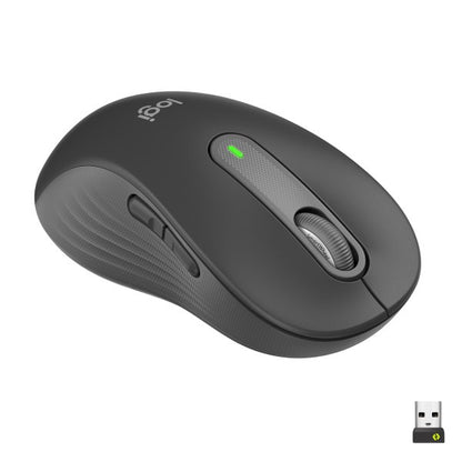Logitech Signature M650 L Left Full Size Wireless Mouse - For Large Sized Hands  2-Year Battery  Silent Clicks  Customizable Side Buttons  Bluetooth  Graphite
