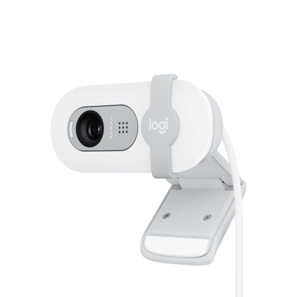 Logitech - Brio 100 1080p Full HD Webcam for Meetings and Streaming - Off-White