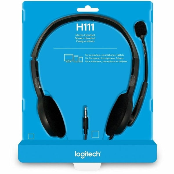 Logitech H111 Stereo Headset with Noise-Cancelling Mic