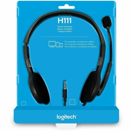 Logitech H111 Stereo Headset with Noise-Cancelling Mic