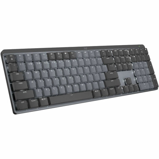 Logitech MX Mechanical Wireless Illuminated Performance Keyboard  Clicky Switches  Backlit Keys  Bluetooth  USB-C  macOS  Windows  Linux  iOS  Android  Metal  Graphite