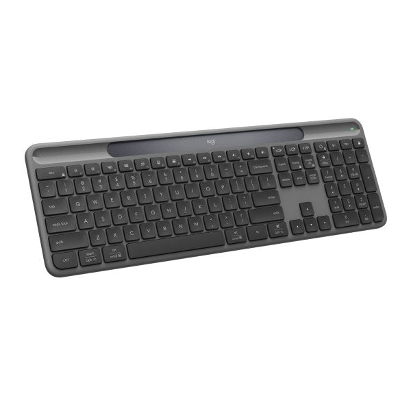 Logitech Signature Slim Solar+ Wireless Keyboard, Bluetooth, Graphite, 920013755
