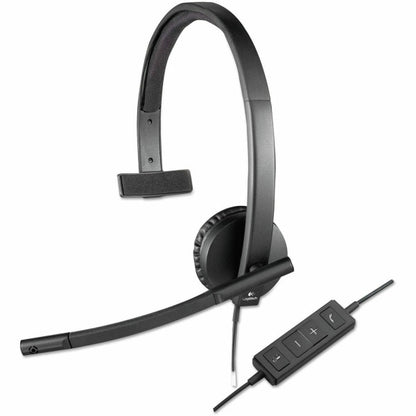Logitech H570e USB Corded Single-Ear Headset - 981-000570