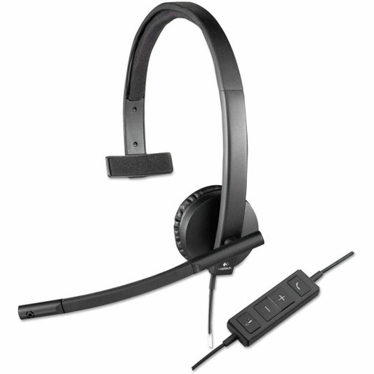 Logitech H570e USB Corded Single-Ear Headset - 981-000570
