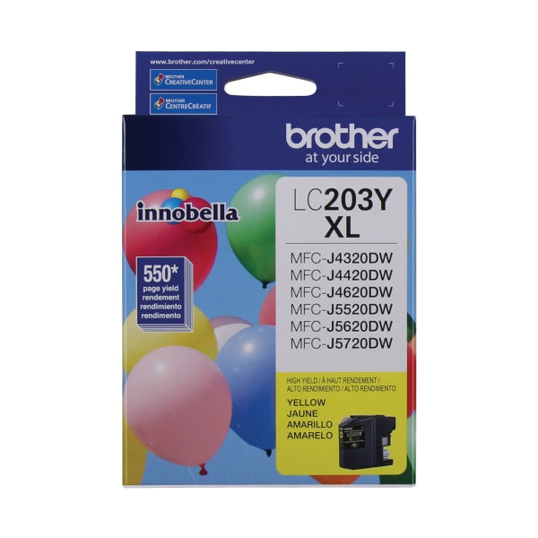 Brother LC 203 Yellow Ink Cartridge High Yield (LC203YS) 1106362