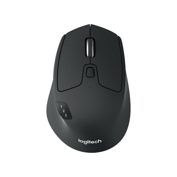 Logitech M720 Triathlon Multi-Device Wireless Mouse  Bluetooth  USB Unifying Receiver  1000 DPI  6 Programmable Buttons  2-Year Battery  Compatible with Laptop  PC  Mac  iPadOS