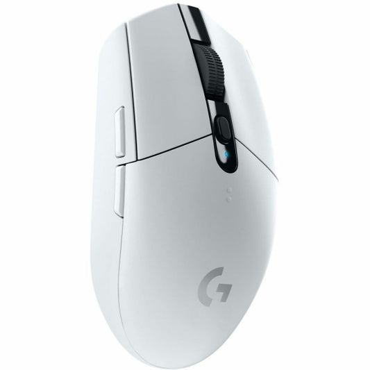 Logitech G305 LIGHTSPEED Wireless Gaming Mouse  HERO Sensor  12 000 DPI  Lightweight  6 Programmable Buttons  250h Battery  On-Board Memory  Compatible with PC  Mac - White