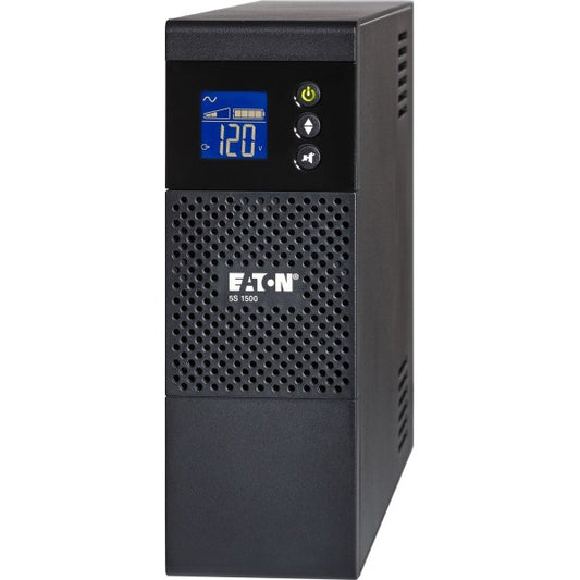 Eaton 5S1500LCD 5S UPS 1500VA 900 Watt 120V LCD Line-Interactive Battery Backup ECO USB - Tower - 2 Minute Stand-by - 110 V AC Input - 115 V AC Output - 10 x NEMA 5-15R