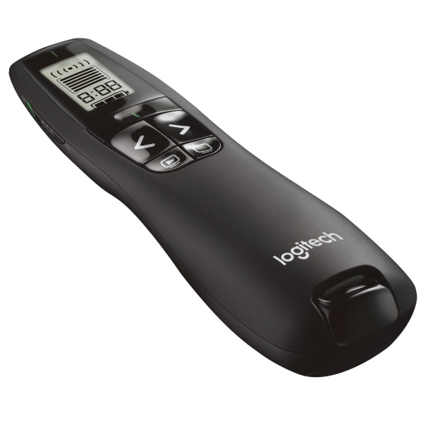 Logitech Professional Wireless Presenter R800 with Green Laser Pointer  100ft Projection  Black