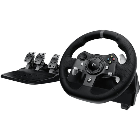 Logitech G29 Driving Force Racing Wheel and Floor Pedals  Real Force Feedback  Stainless Steel Paddle Shifters  Leather Steering Wheel Cover for PS5  PS4  PC  Mac - Black