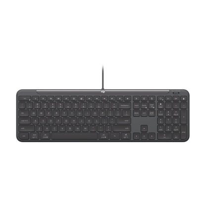 Logitech Signature Slim Wired K620 for Business  Full-Size Keyboard  Graphite