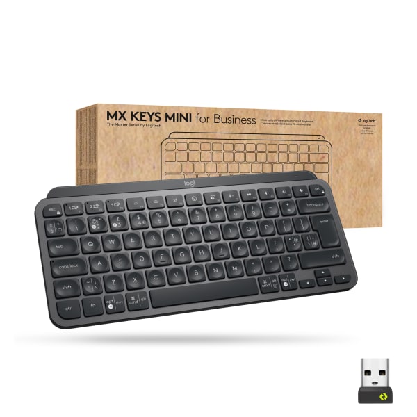 Logitech MX Keys Mini Wireless Keyboard for Business  Graphite