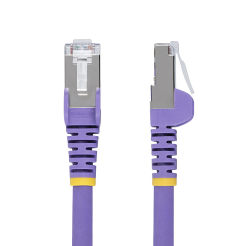 StarTech.com 3ft Purple CAT6a Ethernet Cable, Snagless RJ45, 10GbE, 100W PoE++, S/FTP, LSZH, 27AWG Pure Bare Copper Wire, 500MHz, Shielded Network Patch Cord w/Strain Reliefs, Individually Tested/ETL Verified