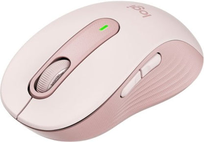 Logitech Signature M650 Wireless Mouse - for Small to Medium Sized Hands  2-Year Battery  Silent Clicks  Customizable Side Buttons  Bluetooth  Rose