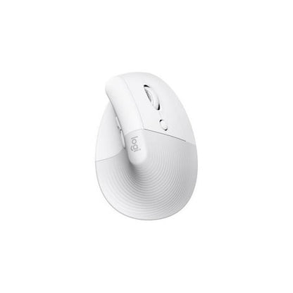 Logitech - Lift for Mac Bluetooth Optical Ergonomic Mouse with 4 Customizable Buttons - Wireless - Off-White