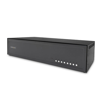 StarTech.com Secure 8-Port Dual-Monitor KVM Switch, DisplayPort, 4K 30Hz, NIAP 4.0 Desktop KVM, Metal Housing, CAC Port, Made in the USA