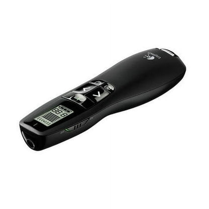 Logitech Professional Wireless Presenter R800 with Green Laser Pointer  100ft Projection  Black