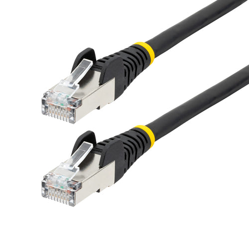 StarTech.com 100ft Black CAT6a Ethernet Cable, Snagless RJ45, 10GbE, 100W PoE++, S/FTP, LSZH, 27AWG Pure Bare Copper Wire, 500MHz, Shielded Network Patch Cord w/Strain Reliefs, Individually Tested/ETL Verified