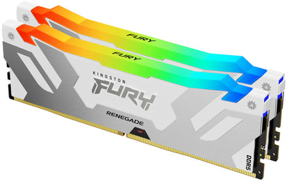 Kingston Technology FURY 32GB 8000MT/s DDR5 CL38 DIMM (Kit of 2) Renegade RGB White XMP