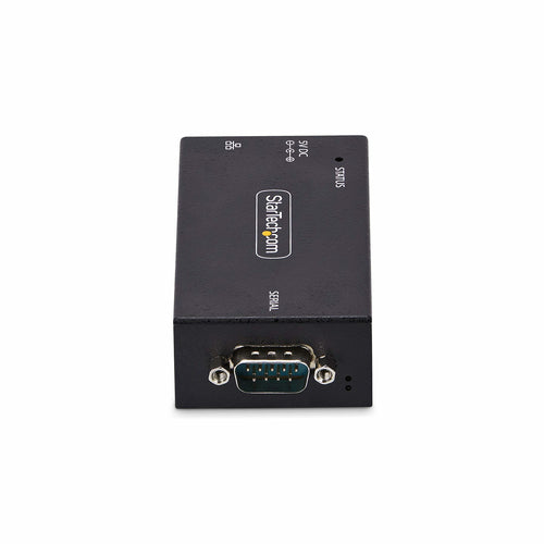 StarTech.com 1-Port Serial to Ethernet Adapter, IP Serial Device Server For Remote RS232 Devices, Wall/DIN Rail Mountable, Metal Housing, RJ45 LAN to DB9 Serial Converter, TAA