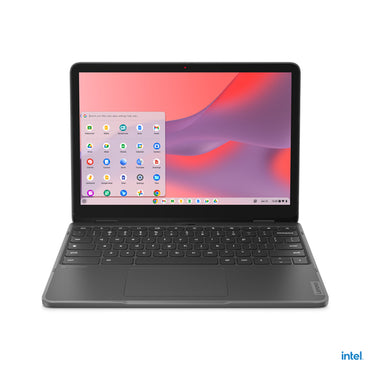 Lenovo 500e Yoga Chromebook Gen 4 Intel® N N100 31 cm (12.2") Touchscreen WUXGA 4 GB LPDDR5-SDRAM 32 GB eMMC Wi-Fi 6E (802.11ax) ChromeOS US English Grey