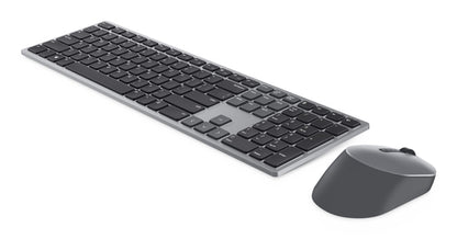 DELL KM7321W keyboard Mouse included Office RF Wireless + Bluetooth US English Grey, Titanium