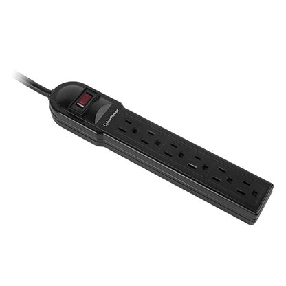 CyberPower CSB604 surge protector Black 6 AC outlet(s) 125 V 1.219 m
