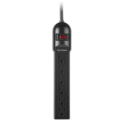 CyberPower CSB606 surge protector Black 6 AC outlet(s) 125 V 1.829 m