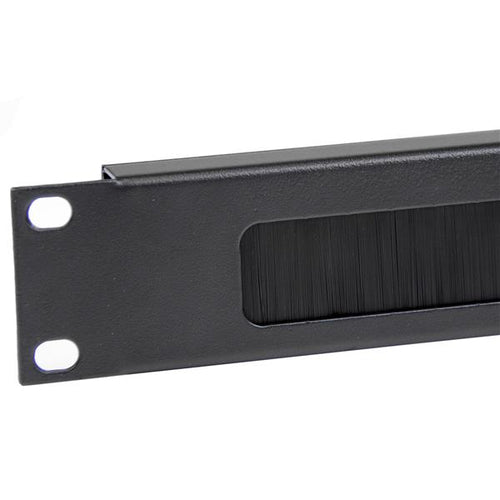StarTech.com 1U High-density Brush Strip Cable Management Panel, Sturdy Steel Horizontal Data Centre Cable Organizer