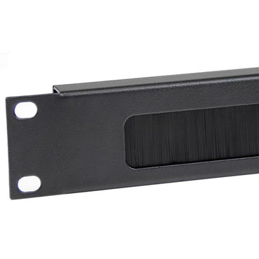 StarTech.com 1U High-density Brush Strip Cable Management Panel, Sturdy Steel Horizontal Data Centre Cable Organizer