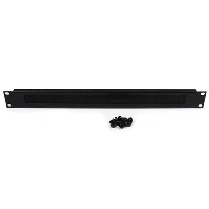StarTech.com 1U High-density Brush Strip Cable Management Panel, Sturdy Steel Horizontal Data Centre Cable Organizer