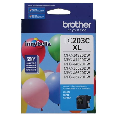 Brother LC203 Cyan Ink Cartridge High Yield (LC203CS) 1106360