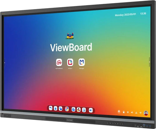 Viewsonic IFP7551 Display interactive whiteboard 190.5 cm (75") 3840 x 2160 pixels Touchscreen Black