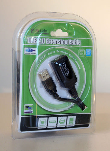Plugable Technologies USB2-10M USB cable USB 2.0 USB A Black
