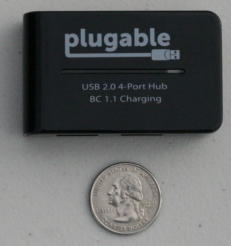 Plugable Technologies USB2-HUB4BC interface hub 480 Mbit/s Black