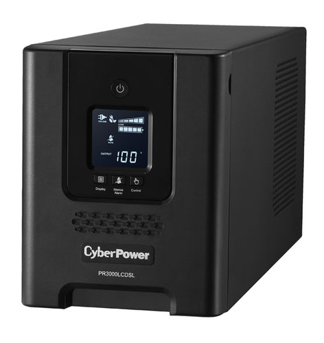 CyberPower PR3000LCDSL uninterruptible power supply (UPS) Line-Interactive 3 kVA 2700 W 7 AC outlet(s)