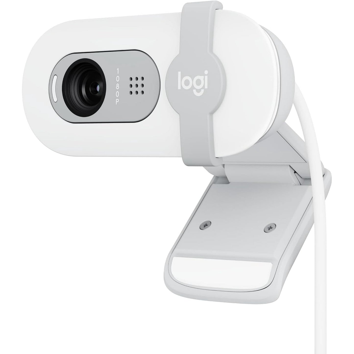 Logitech - Brio 100 1080p Full HD Webcam for Meetings and Streaming - Off-White