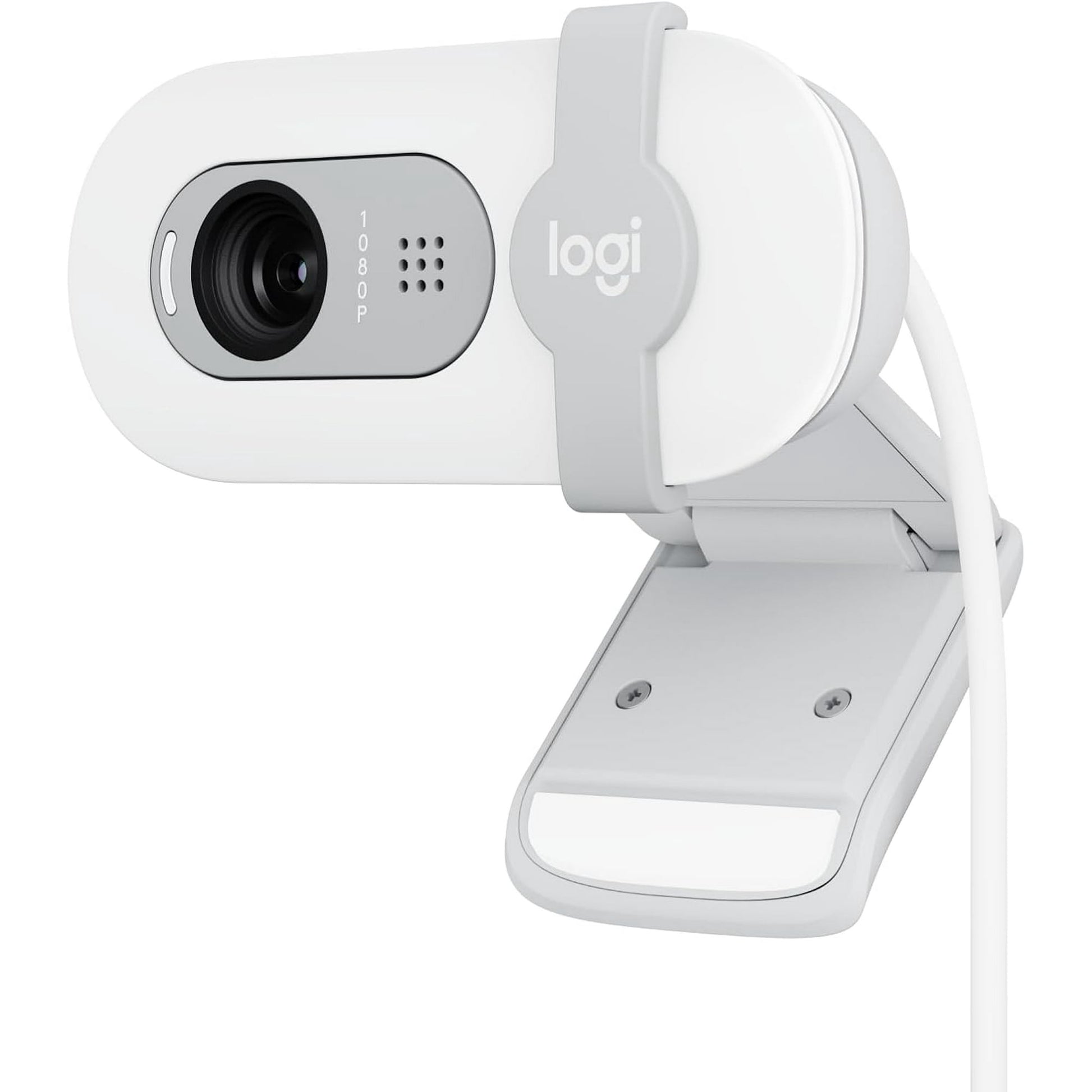 Logitech - Brio 100 1080p Full HD Webcam for Meetings and Streaming - Off-White