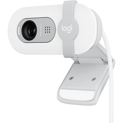 Logitech - Brio 100 1080p Full HD Webcam for Meetings and Streaming - Off-White