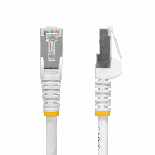 StarTech.com 6ft White CAT8 Ethernet Cable, Snagless RJ45, 25G/40G, 2000MHz, 100W PoE++, S/FTP, 26AWG Pure Bare Copper Wire, LSZH, Shielded Network Patch Cord w/Strain Reliefs, Individually Tested