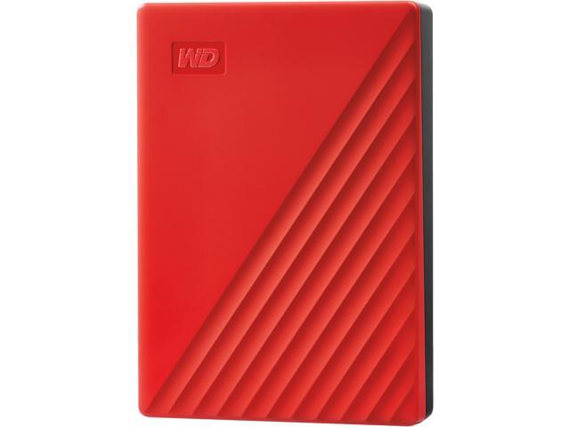 Western Digital My Passport 4TB - Red: USB, Password Protected, Automatic Backup