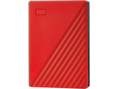 Western Digital My Passport 4TB - Red: USB, Password Protected, Automatic Backup