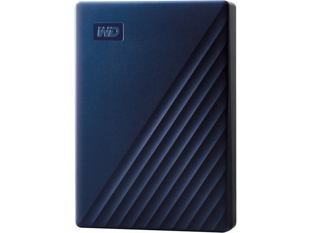 Western Digital 4TB WD My Passport for Mac USB 3.2 Gen 1  2.5  Portable External Hard Drive HDD  Blue - WDBA2F0040BBL-WESN