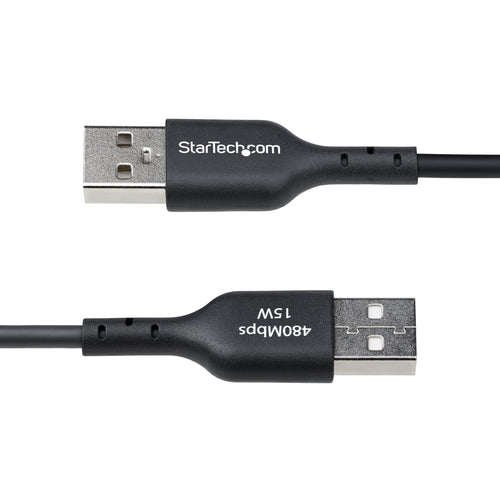 StarTech.com 3ft (91cm) USB-A to USB-C Charging Cable, Charge & Sync, 3A, USB 2.0, TPE Jacket - Black USB Charging Cord